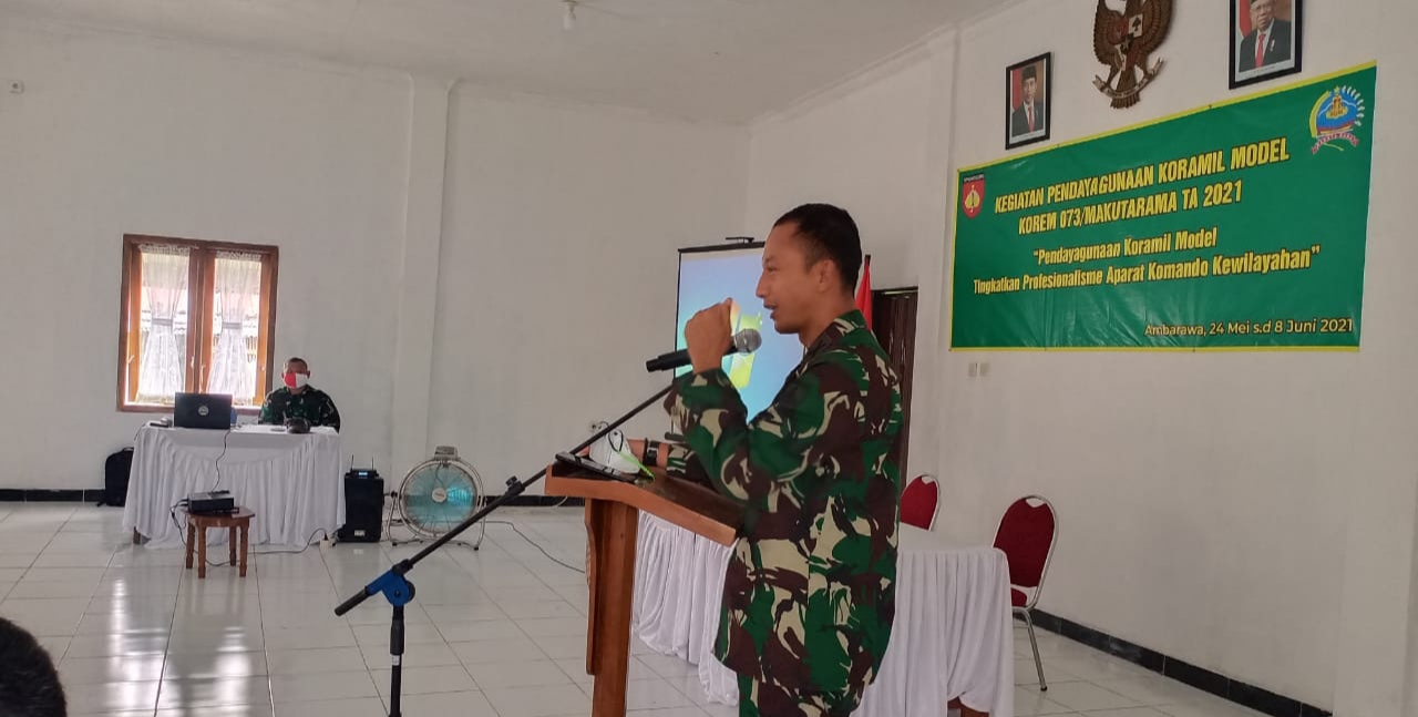 Danrem 073/Makutarama Kunjungi Koramil Model 09/Ambarawa Kodim 0714/Salatiga